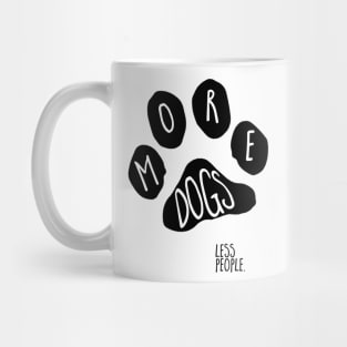 paw print (more dogs, less people) Mug